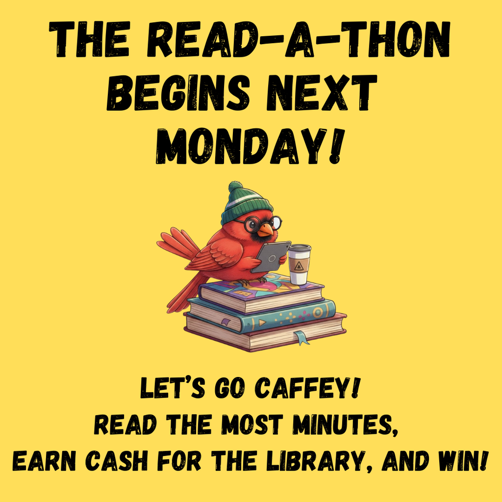The Read-A-Thon begins next Monday! Register today!