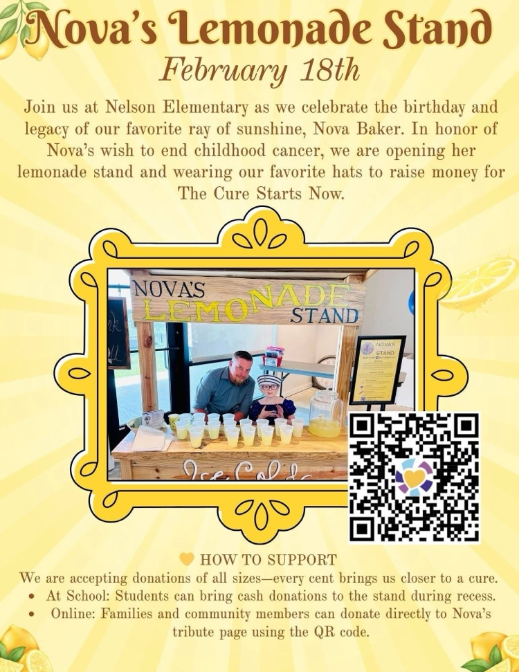 Nova’s Lemonade Stand flyer