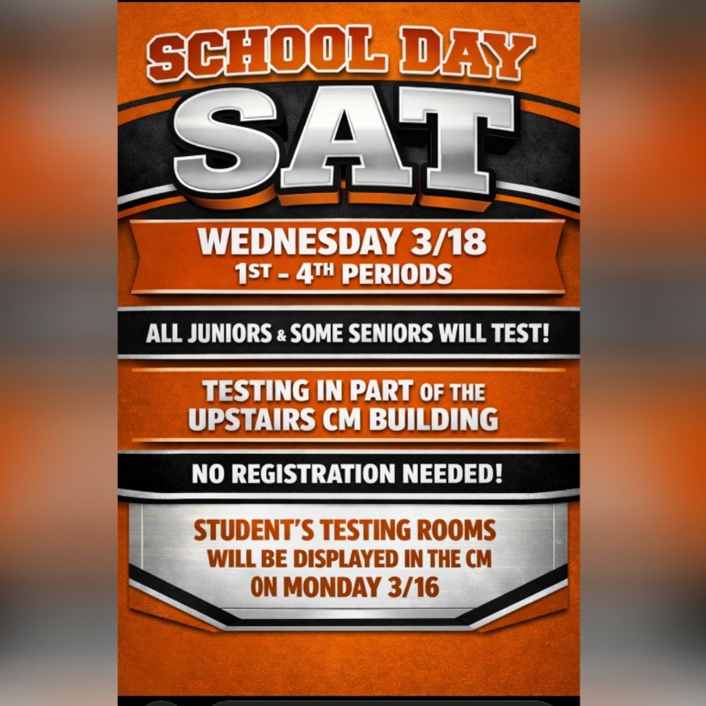 School day SAT flyer