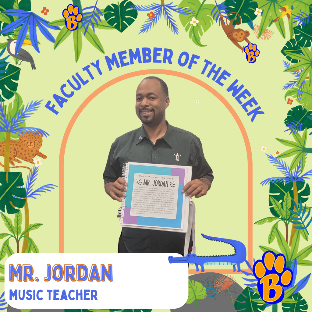 Faculty Member of the Week: Mr. Jordan, Music Teacher