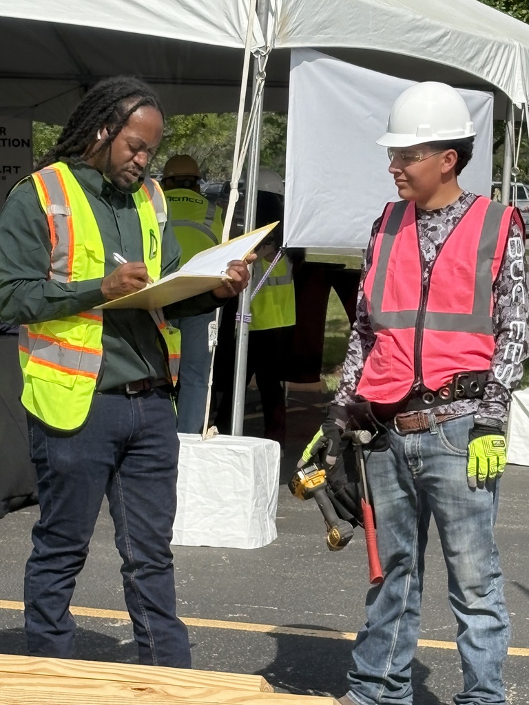 Students competing in the CIEF Home Build Design Shed Competition 