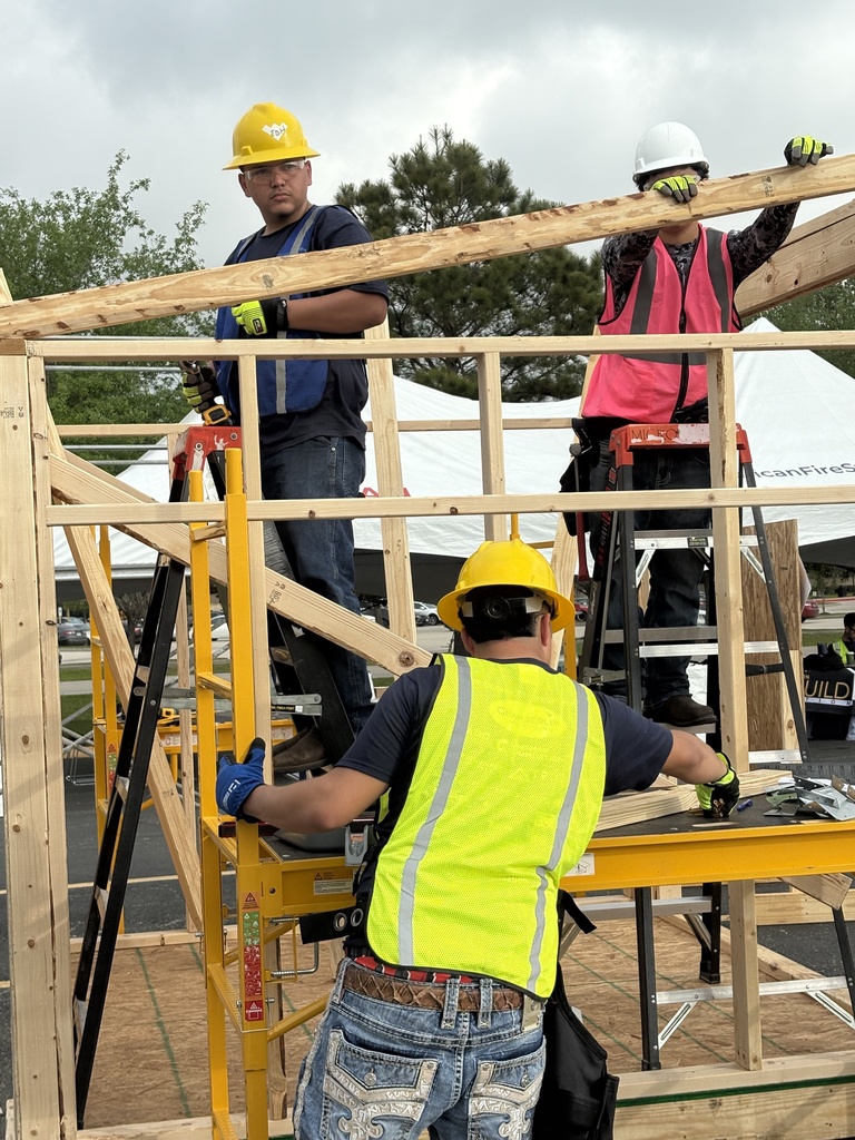 Students competing in the CIEF Home Build Design Shed Competition 