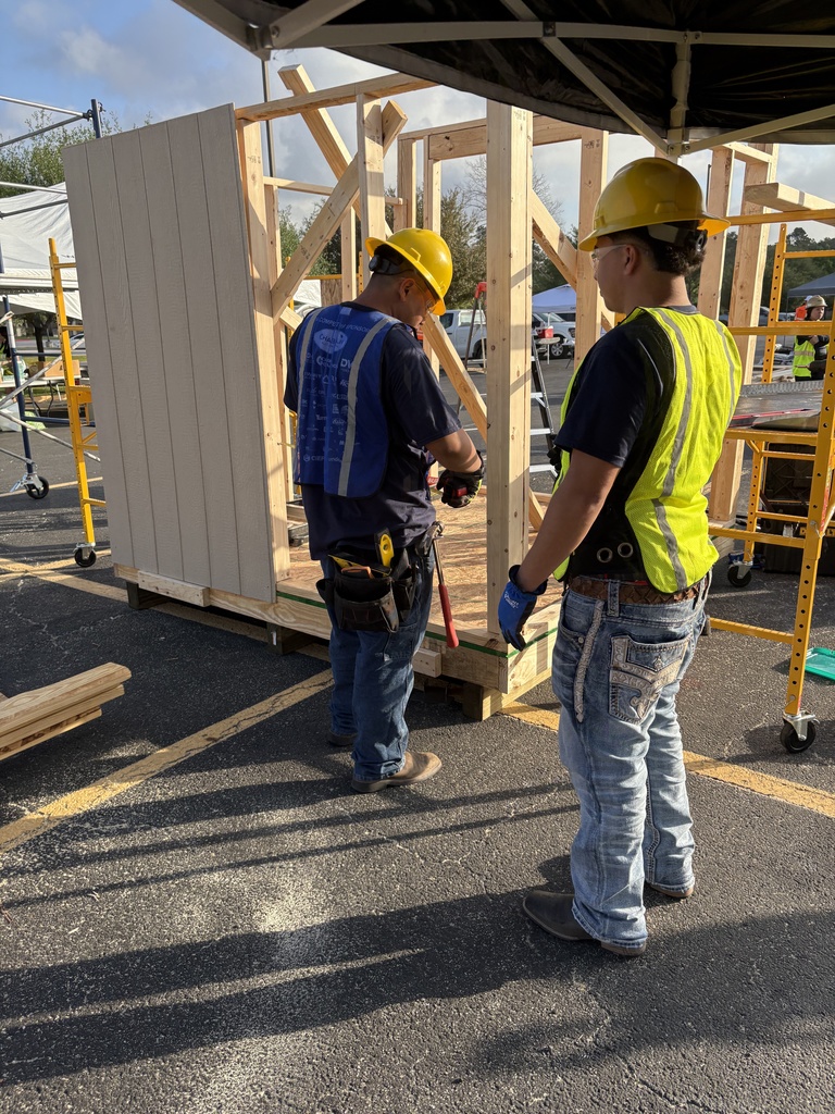 Students competing in the CIEF Home Build Design Shed Competition 