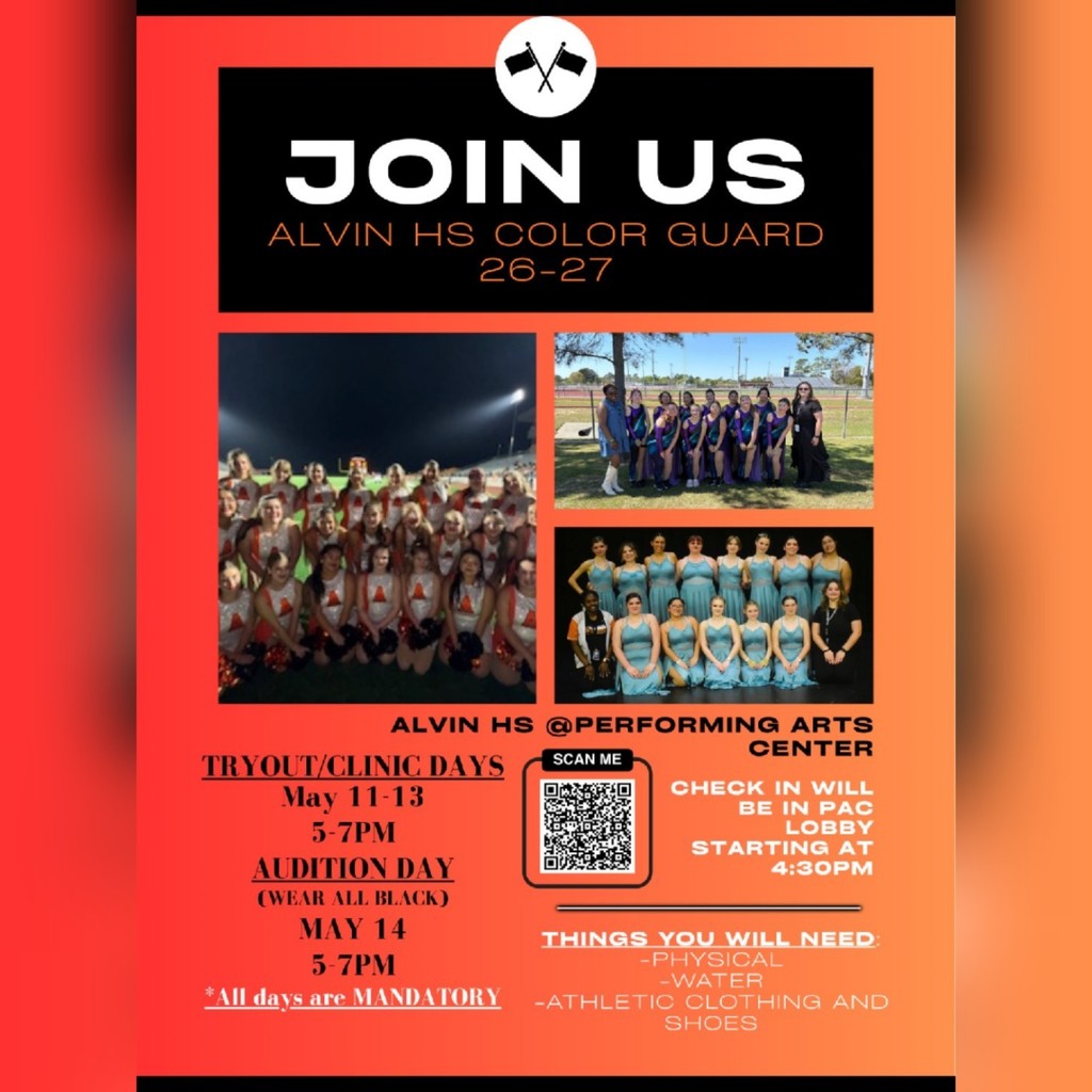 color guard tryout flyer