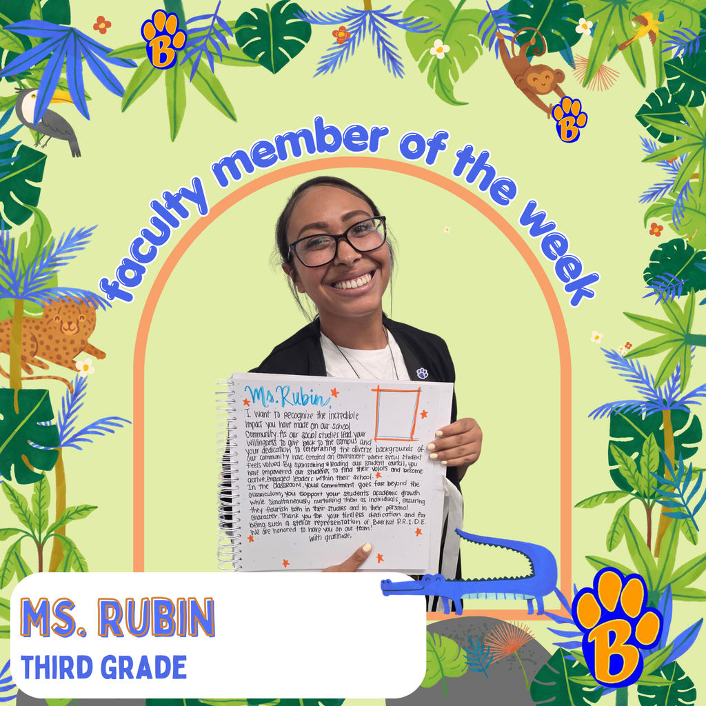 Faculty Member of the Week: Ms. Rubin, Third Grade