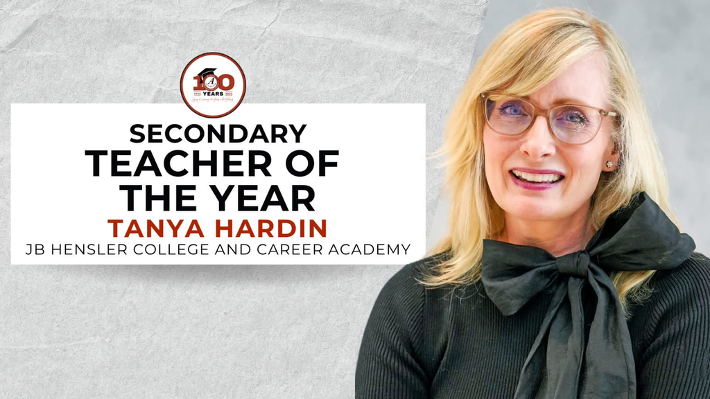 Teacher of the year Tanya Hardin