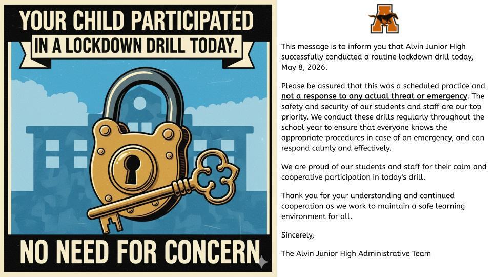 Lock down notification