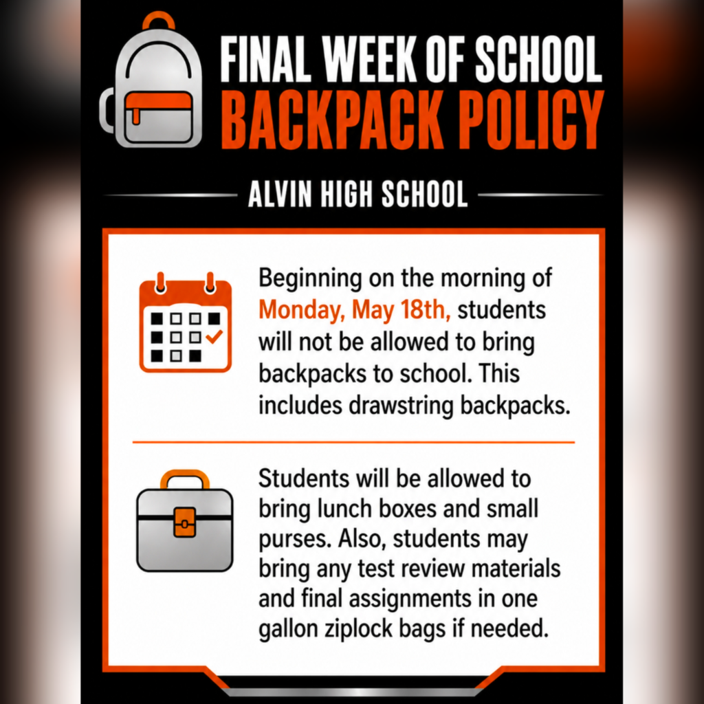 no backpacks