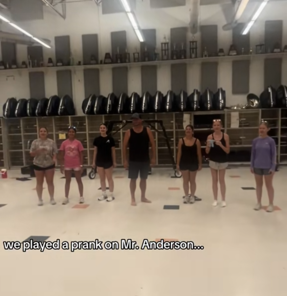 AHS band prank jump