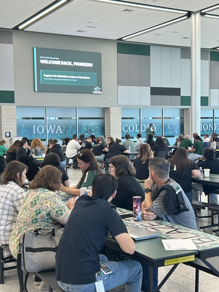 Dr. Taylor welcoming all staff