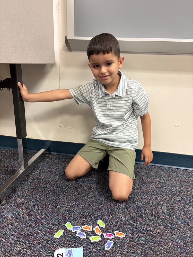 student playing