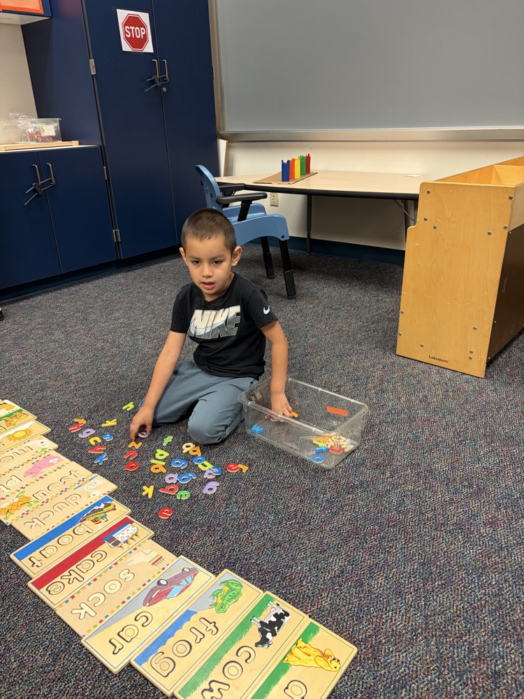 student playing