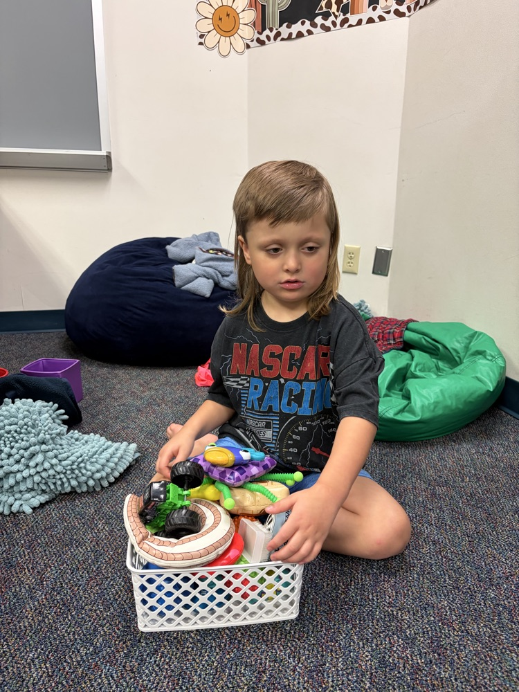 student playing