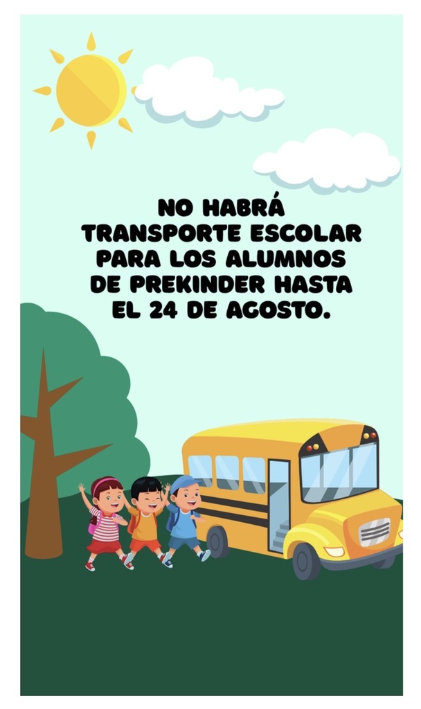 no bus transportation for prek