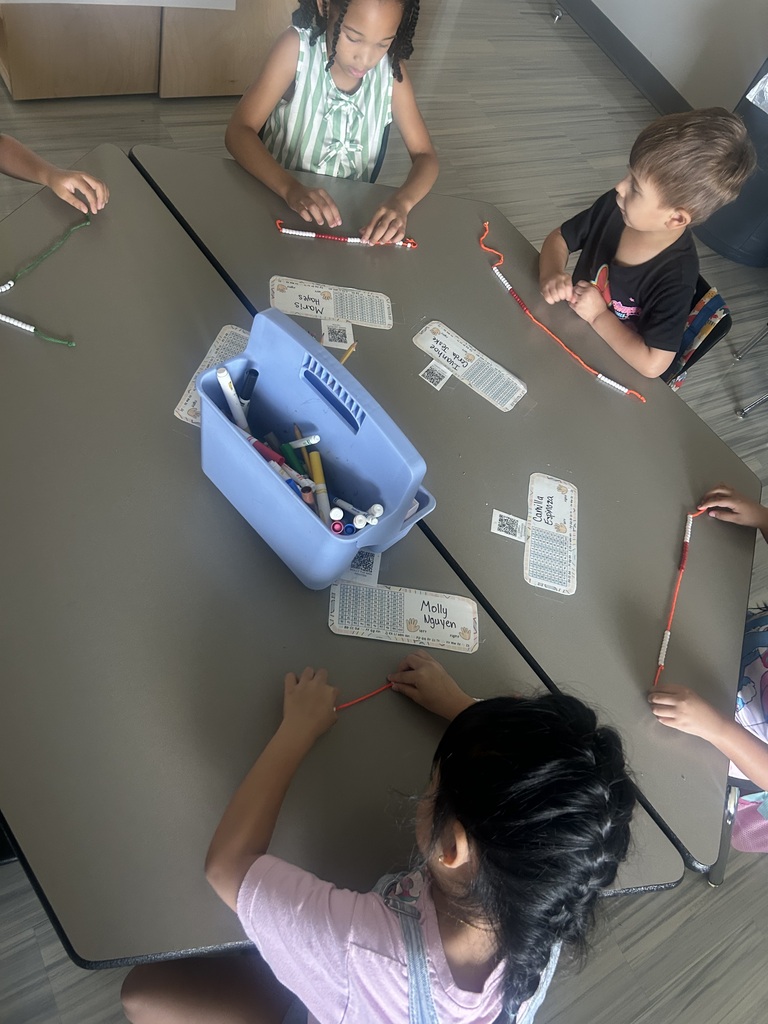 Kinder beaded number line 