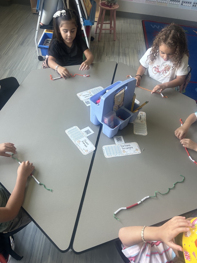 Kinder beaded number 