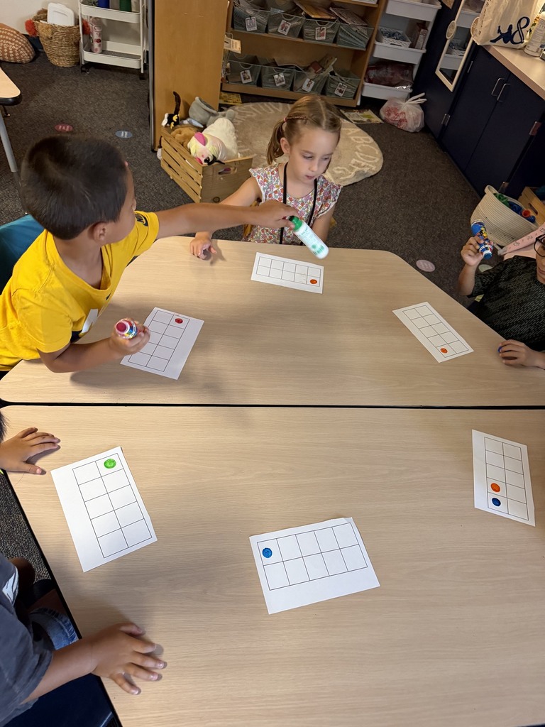 kids working with dots