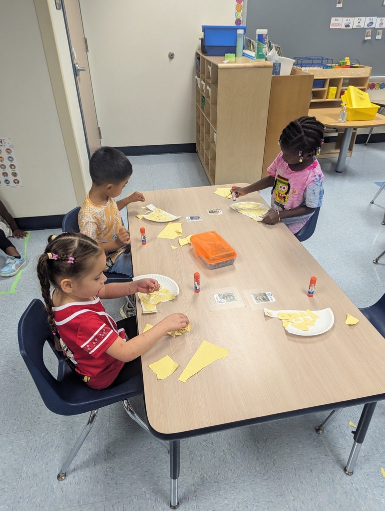 students working at table