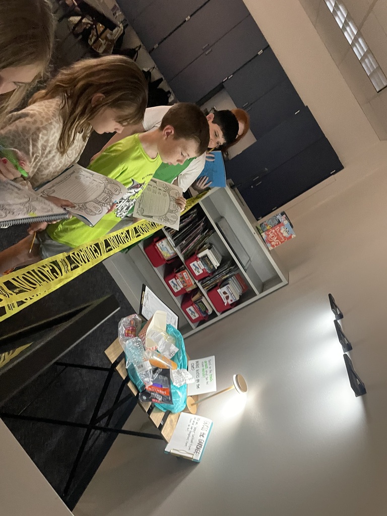 kids investigating trash