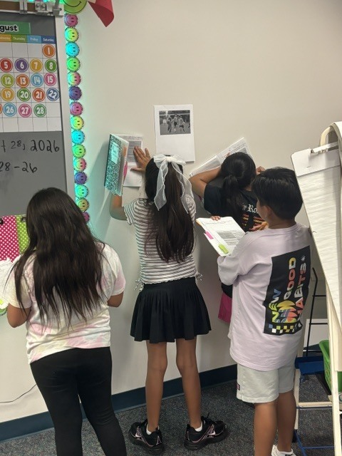 3rd graders writing