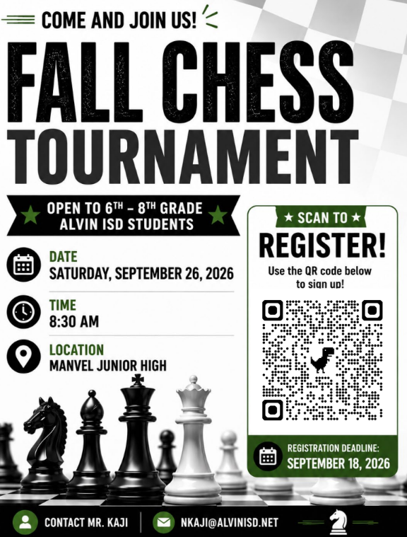 FALL CHESS TOURNAMENT FLYER