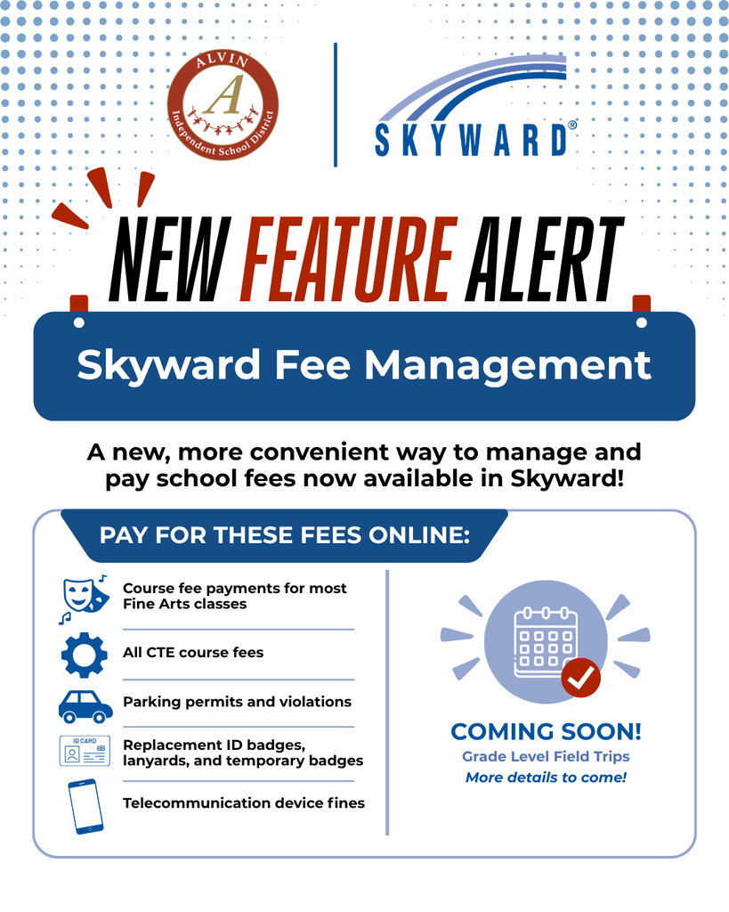 New Feature Skyward Fee Management