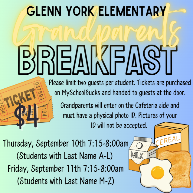 Grandparents' Breakfast Flyer