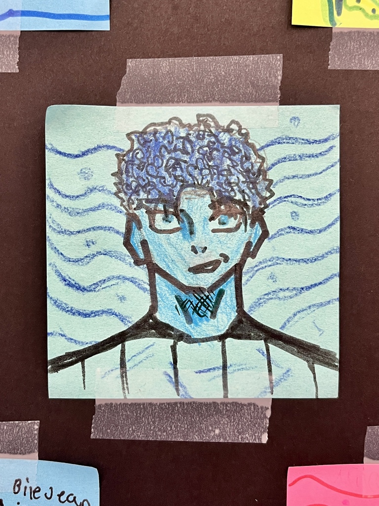 Post-it Note Student Self Portrait