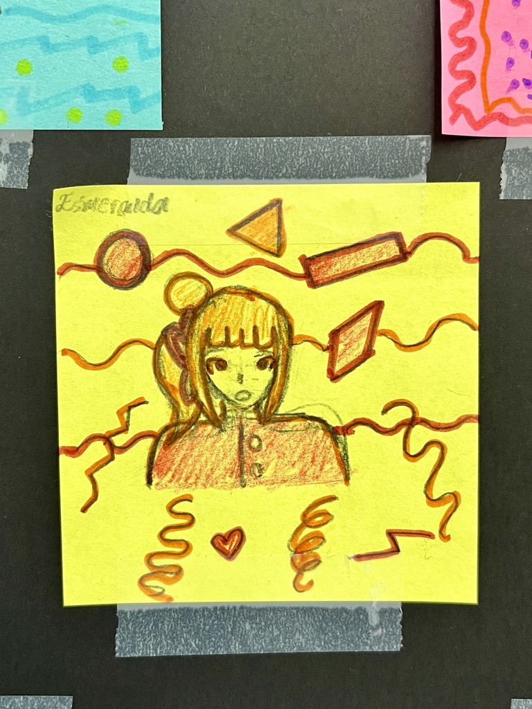 Post-it Note Student Self Portrait
