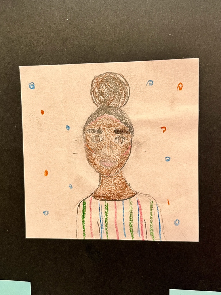 Post-it Note Student Self Portrait