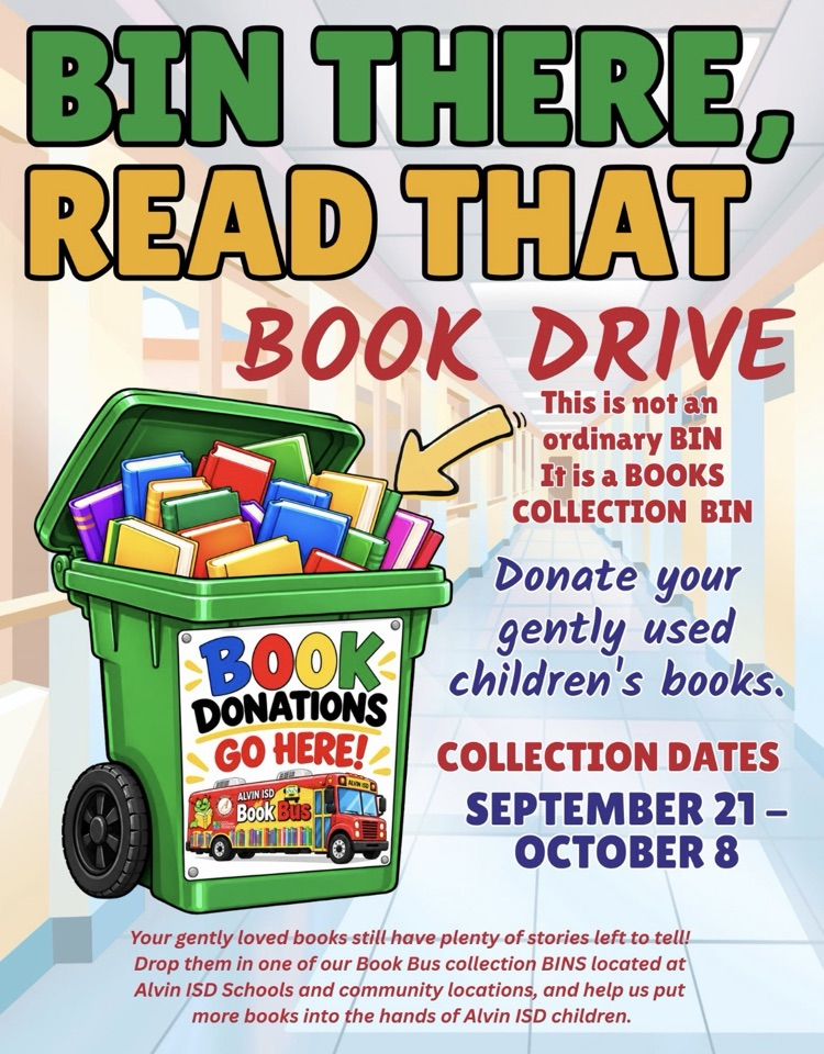 ALVIN ISD Book Drive