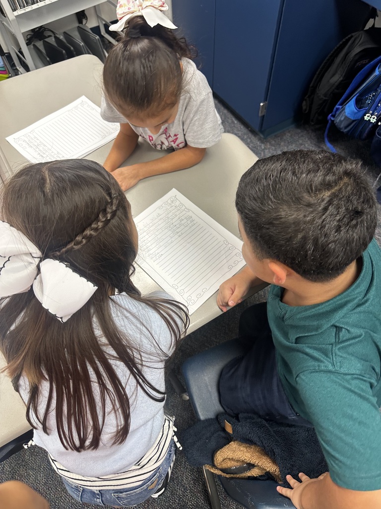 students reading