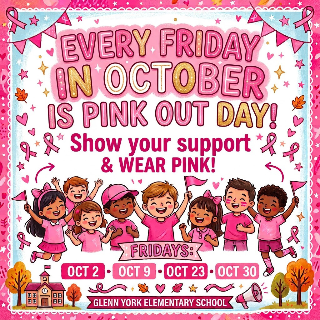 Pink Out Friday Graphic for October