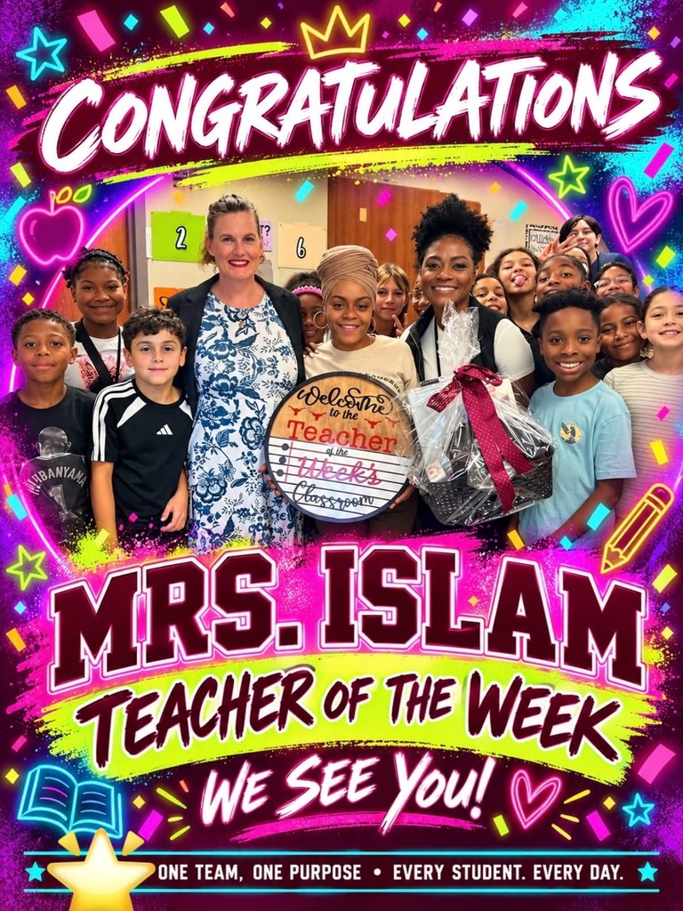 Mrs. Islam Teacher of the Week