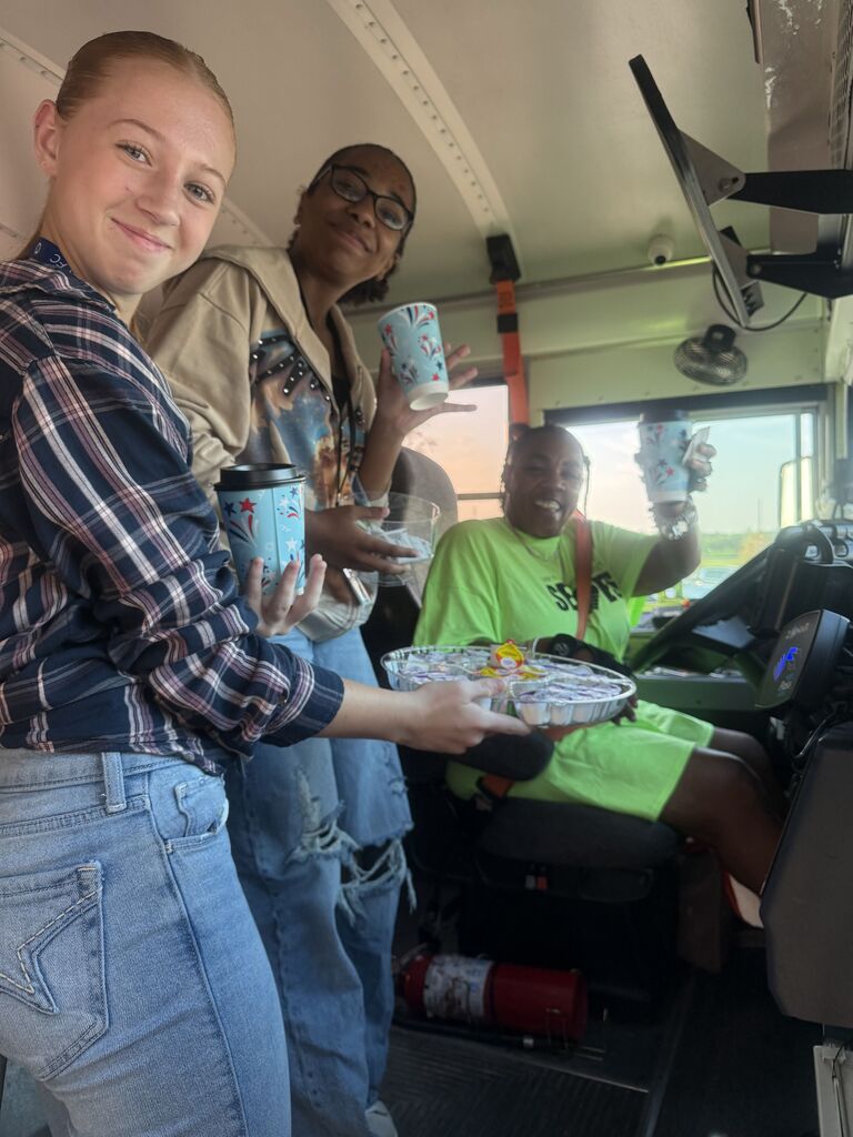 Bus drivers were greeted this morning by our ICJH volleyball players with fresh coffee as a small token of appreciation for keeping our Trailblazers safe every day.