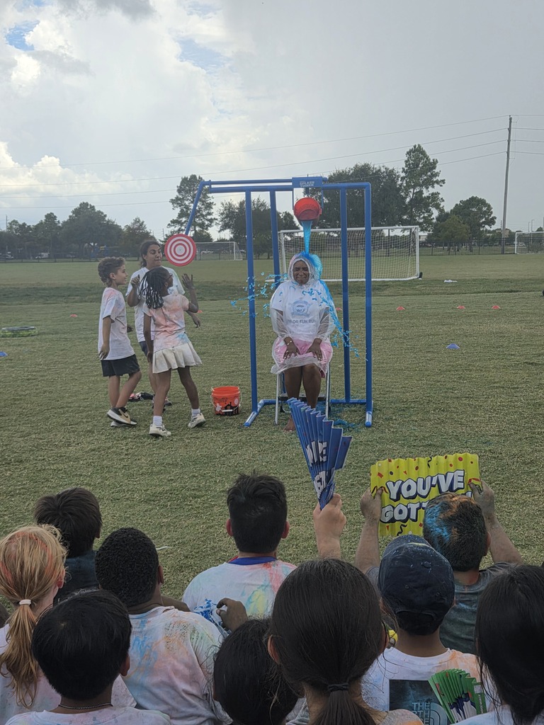 Picture of Mrs. White getting slimed