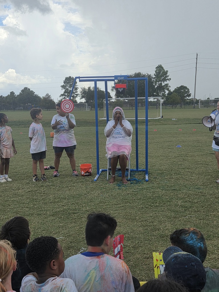 Picture of Mrs. White getting slimed