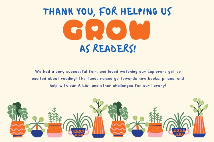 Book Fair Thank You