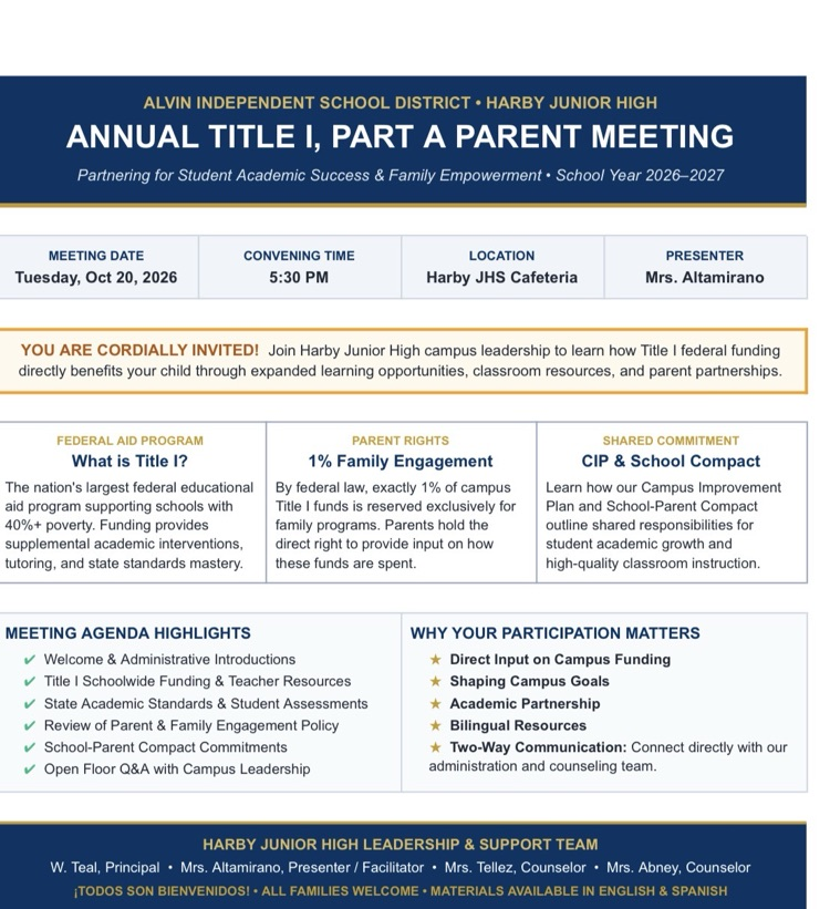 Title I Flyer