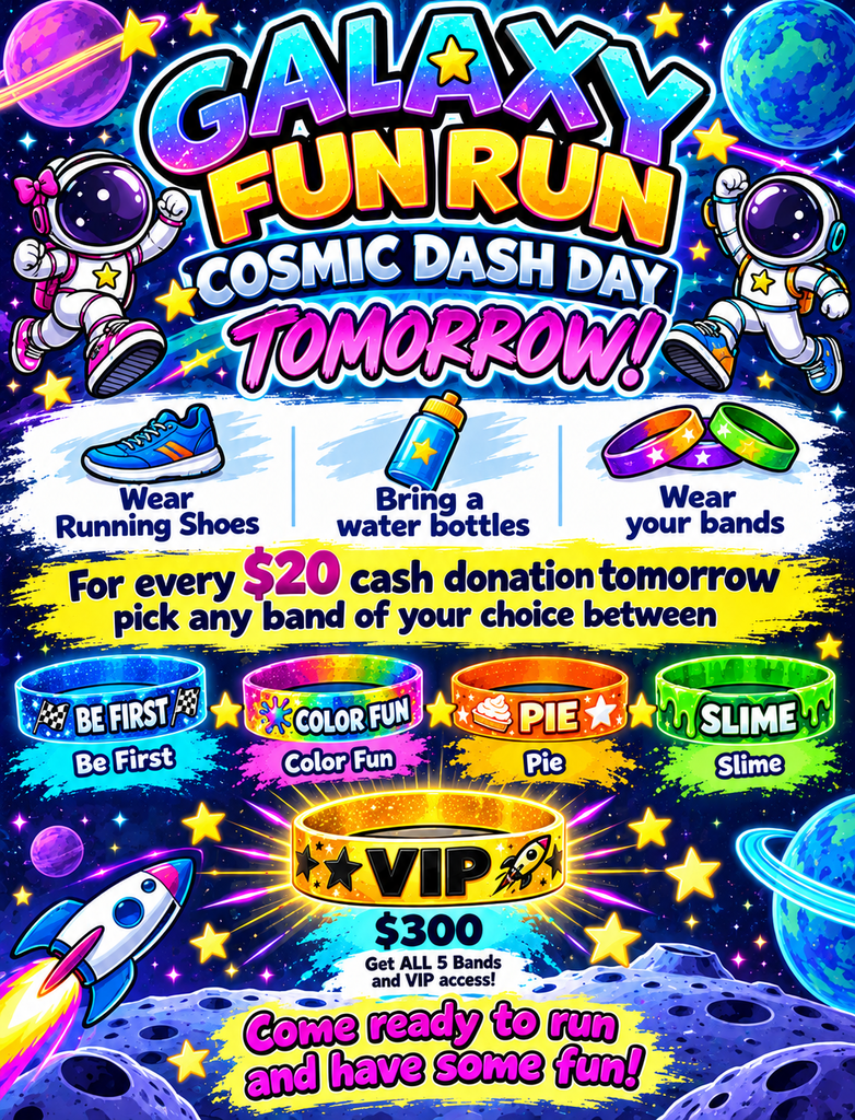 Fun Run Tomorrow