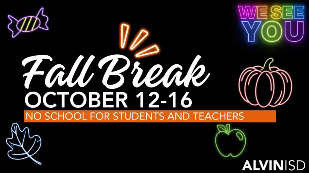 Fall Break October 12-16