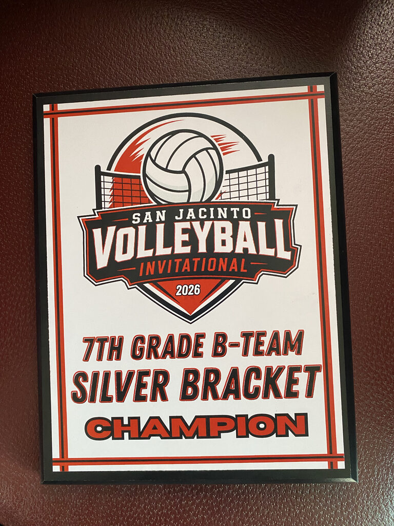 The 7B volleyball team brought home the Silver Bracket Championship from the San Jac invitational.