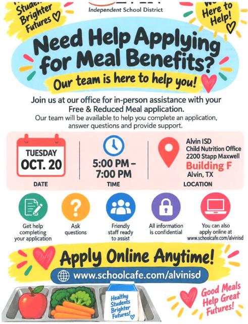 meal benefit flyer