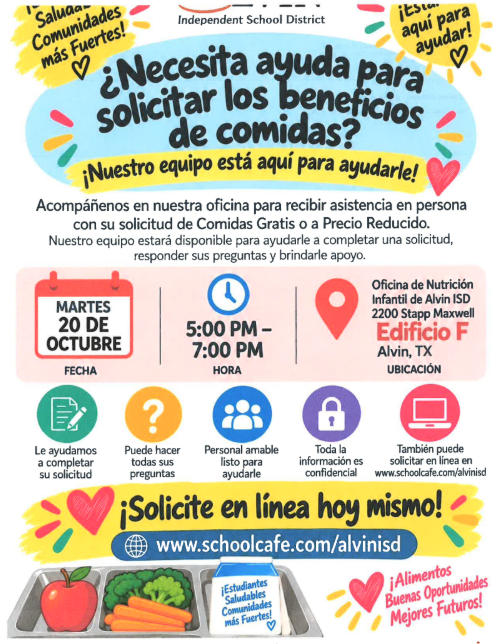 meal benefit flyer
