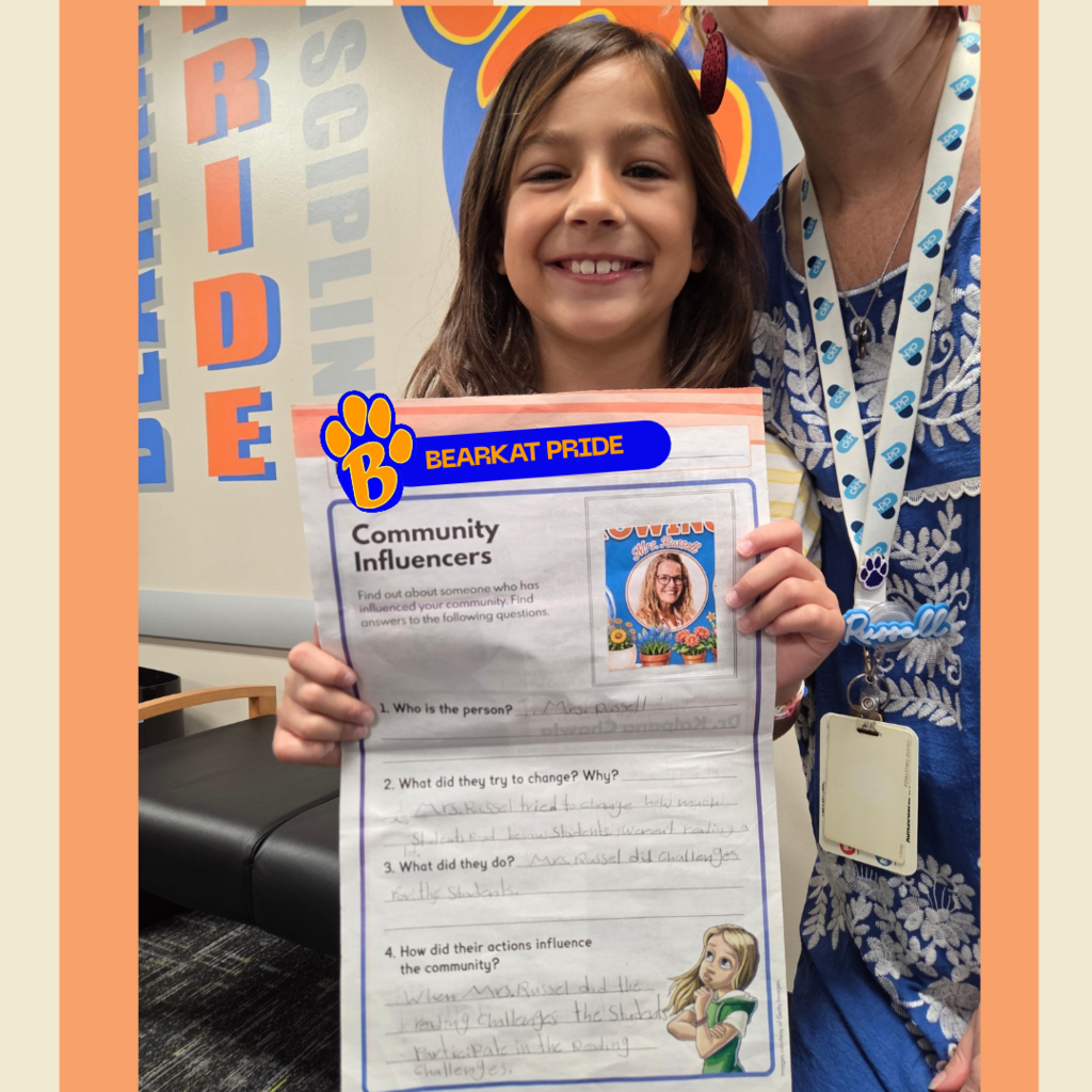 2nd grade student Community Influencer