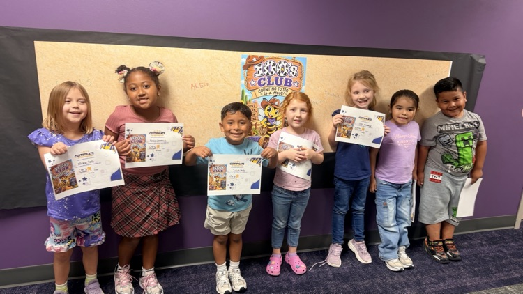 kids with certificate