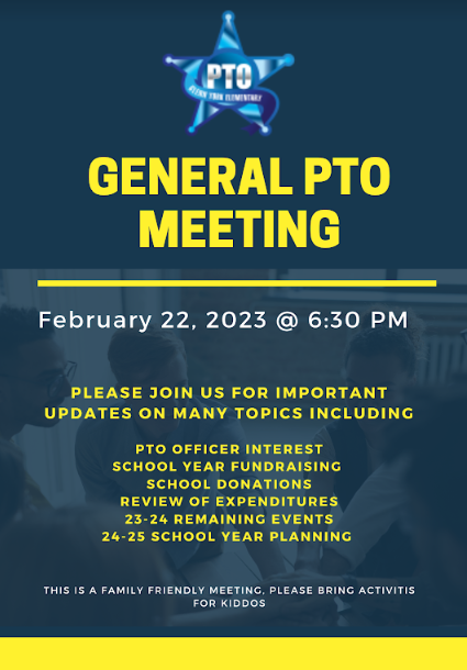 PTO Meeting Flyer