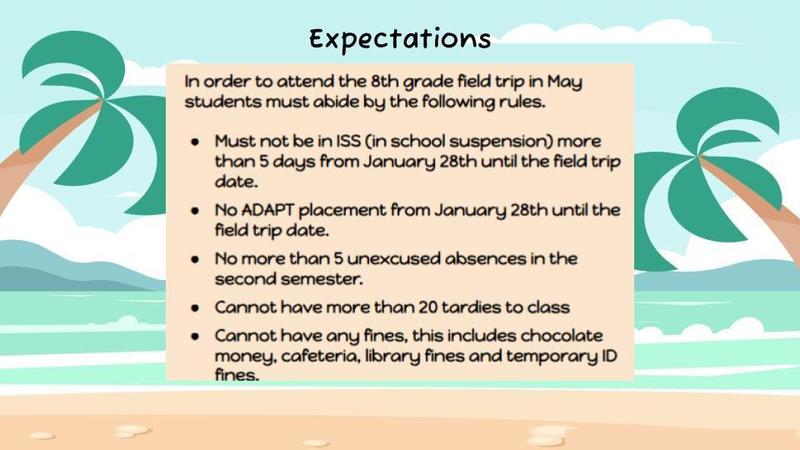 8th grade field trip