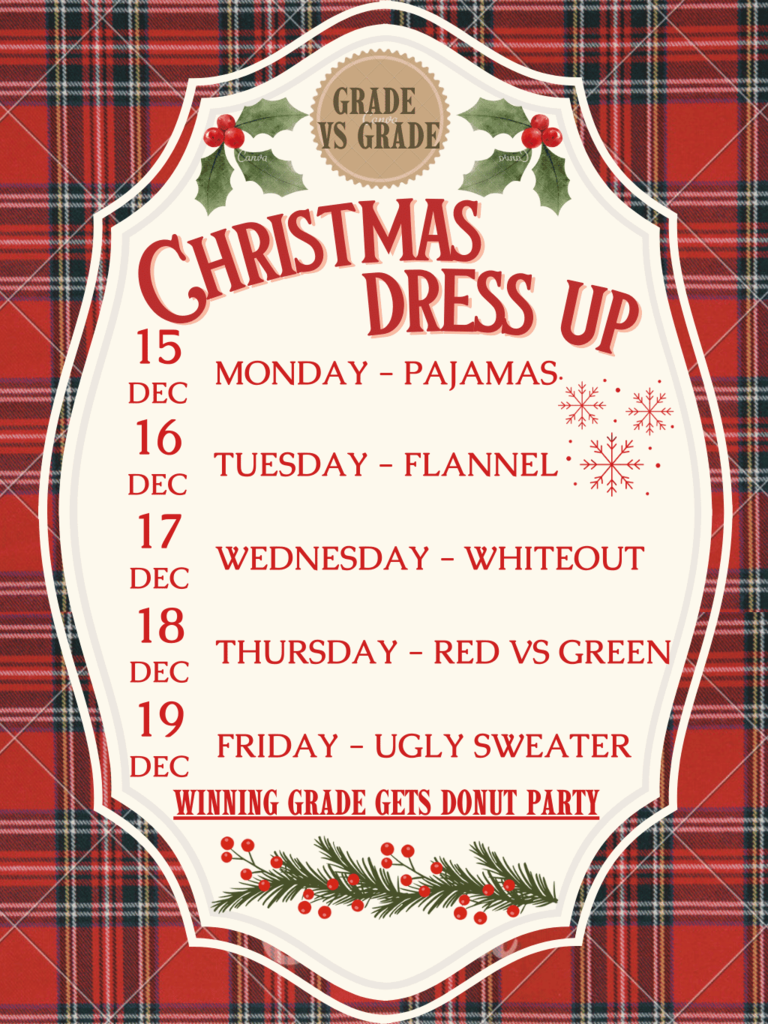 25 Dec Dress-Up Days