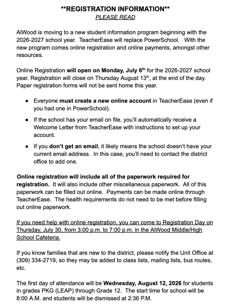 Online Registration
